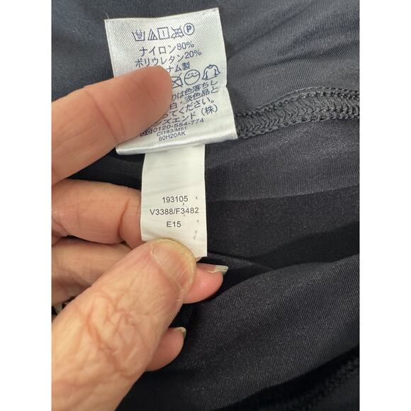 Lands End Black Swim Skirt Skort Swimsuit Beach Preppy Women's Size 12 - Picture 7 of 9